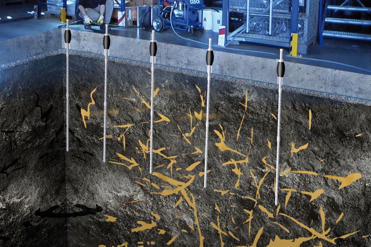 Rammverpresslanzen - Verpressen unter Bauteilen Rammverpresslanzen - Verpressen unter Bauteilen